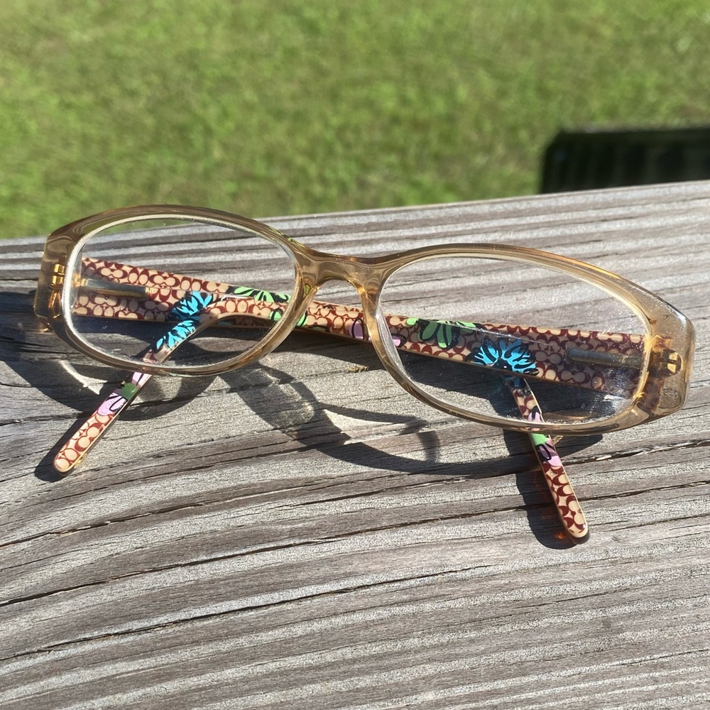 Coach Monica Sand Glasses frames floral tan 51[]15 135